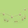 Thumbnail Image 2 of Child's Red Enamel Ladybug Continuous Hoop Earrings in 10K Gold
