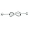 Thumbnail Image 1 of 014 Gauge Infinity Industrial Barbell in Stainless Steel