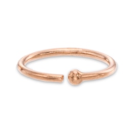 14K Solid Rose Gold Nose Ring - 20G 5/16&quot;