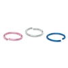 Thumbnail Image 0 of 020 Gauge Multi-Color Nose Ring Set in Stainless Steel