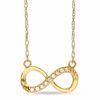 Thumbnail Image 1 of Cubic Zirconia Infinity Necklace in 10K Gold