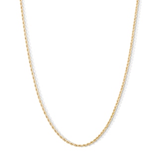10K Hollow Gold Rope Chain - 18"