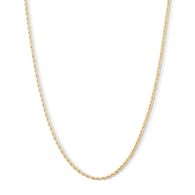 10K Hollow Gold Rope Chain - 18"