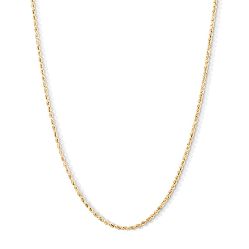 10K Hollow Gold Rope Chain - 18"