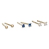 Thumbnail Image 1 of Child's 2mm Cubic Zirconia and Ball Stud Earrings Set in 10K Gold