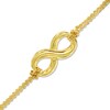 Thumbnail Image 1 of Sideways Infinity Bracelet in 10K Gold - 7.5"