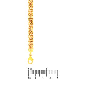 Byzantine Chain Bracelet in 10K Gold - 7.5"