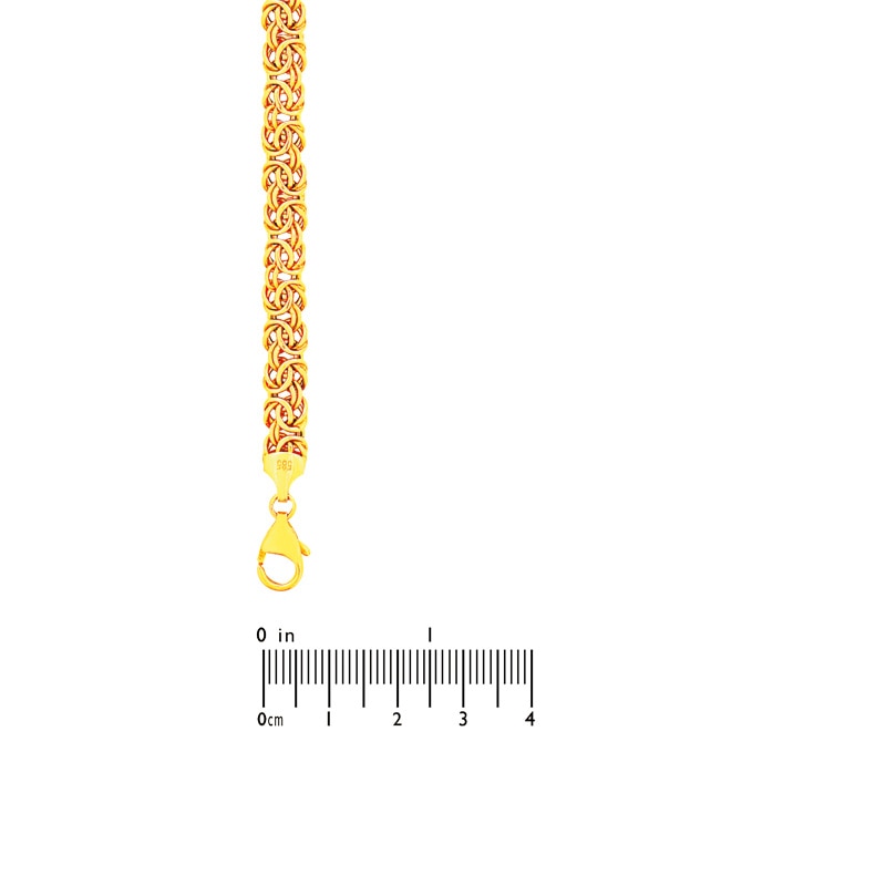 Main Image 2 of Byzantine Chain Bracelet in 10K Gold - 7.5"