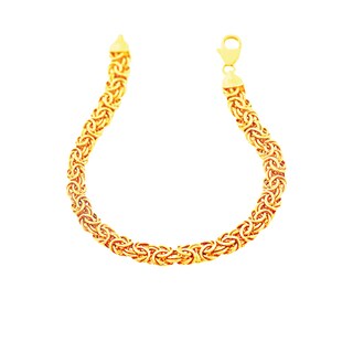 Byzantine Chain Bracelet in 10K Gold - 7.5"