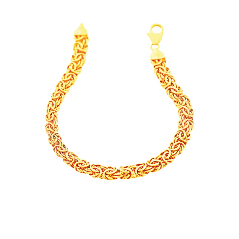 Main Image 3 of Byzantine Chain Bracelet in 10K Gold - 7.5"