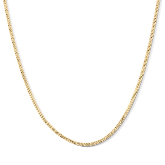 10K Hollow Gold Curb Chain