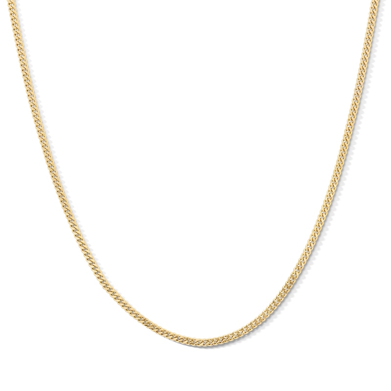 10K Hollow Gold Curb Chain - 18"