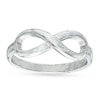 Sideways Infinity Midi Ring in Sterling Silver - Size 3