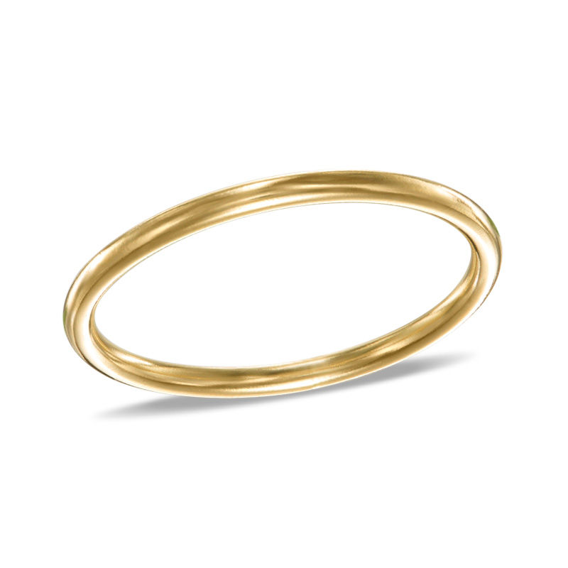 Child's Polished Comfort Fit Ring in 10K Gold - Size 4