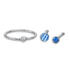 Thumbnail Image 0 of 020 Gauge Blue Nose Stud and Ring Set in Stainless Steel