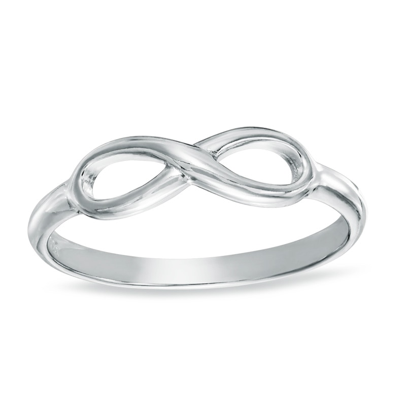 Sideways Infinity Ring in Sterling Silver - Size 9