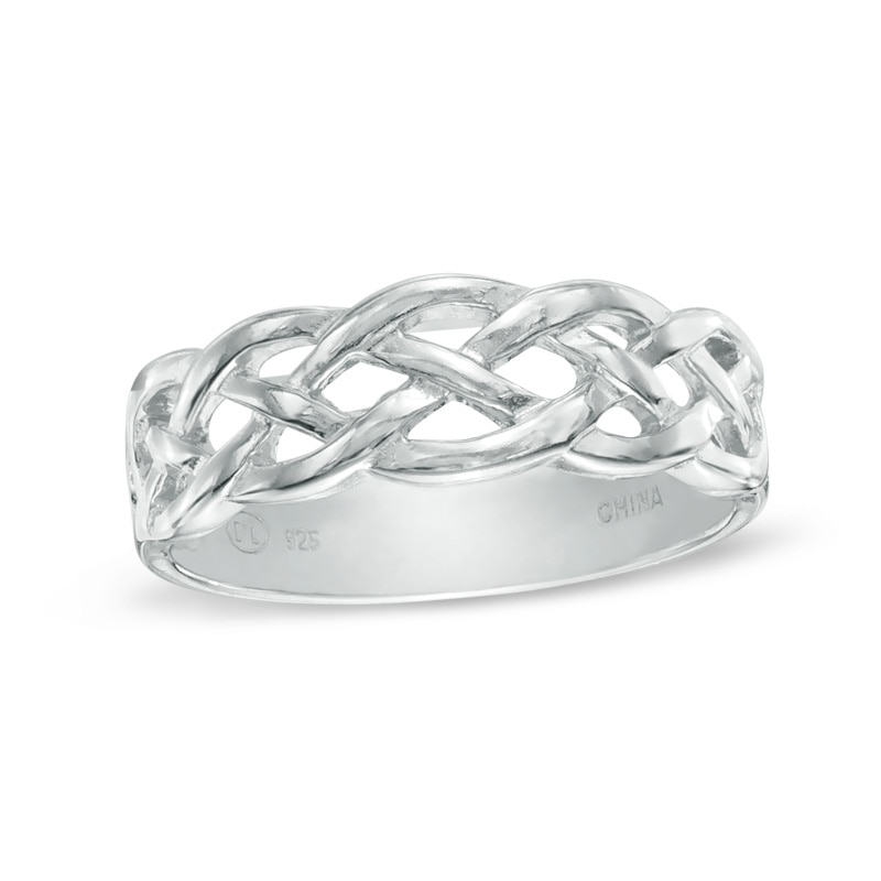 Braided Band in Sterling Silver - Size 6