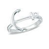 Thumbnail Image 0 of Sideways Anchor Ring in Sterling Silver - Size 6