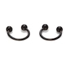 Thumbnail Image 0 of Black Ion Plated Horseshoe Pair - 18G 5/16"