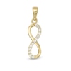 Thumbnail Image 0 of Cubic Zirconia Infinity Necklace Charm in 10K Solid Gold