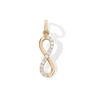 Thumbnail Image 0 of Cubic Zirconia Infinity Necklace Charm in 10K Solid Gold