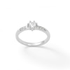 Thumbnail Image 0 of Child's 4mm Heart-Shaped Cubic Zirconia Ring in Sterling Silver - Size 4