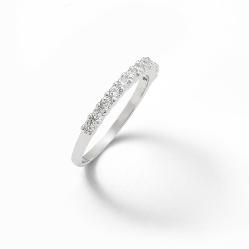 Cubic Zirconia Band in Sterling Silver - Size 5