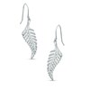 Thumbnail Image 1 of Leaf Dangle Drop Earrings in Sterling Silver