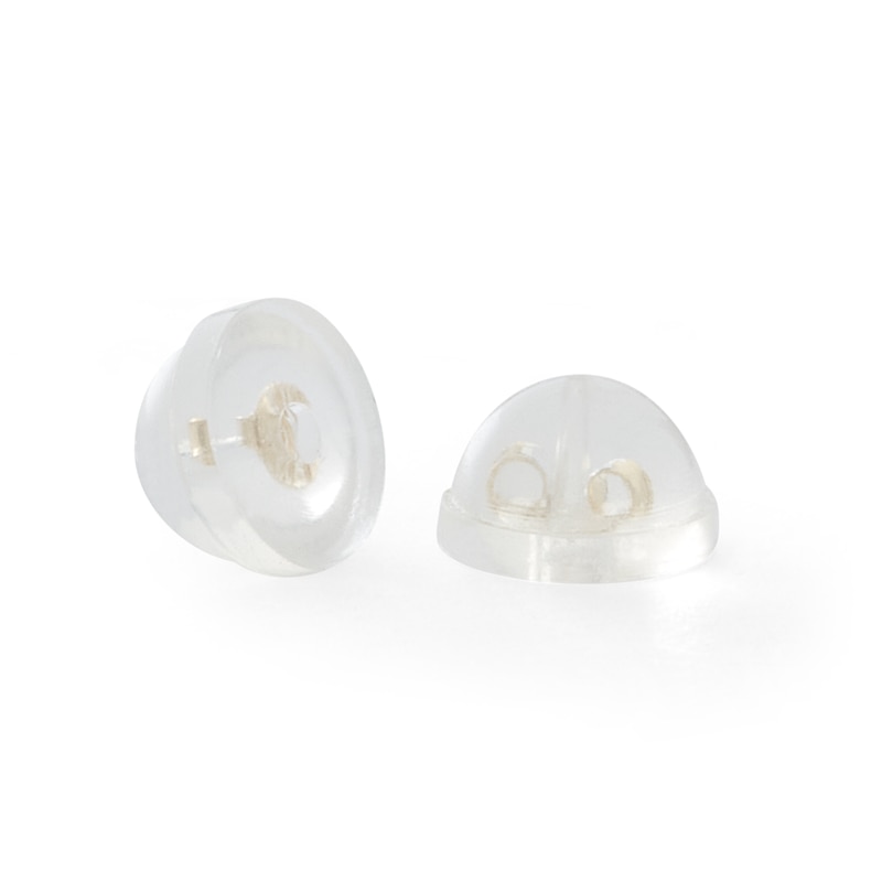Main Image 2 of Cubic Zirconia Leaf Stud Earrings in 10K Gold