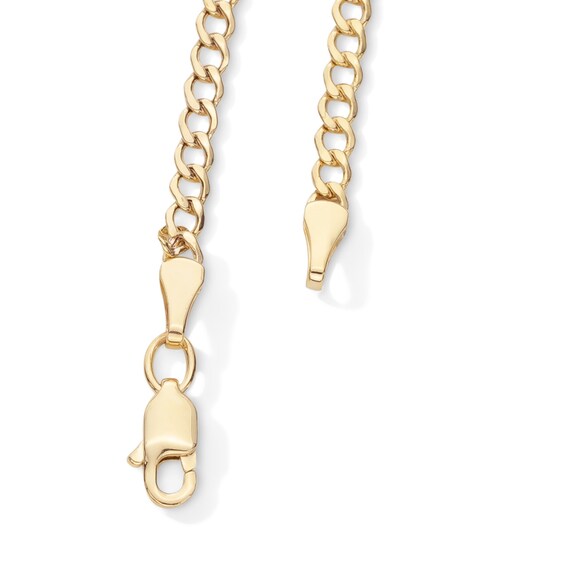 10K Hollow Gold Curb Chain - 20"