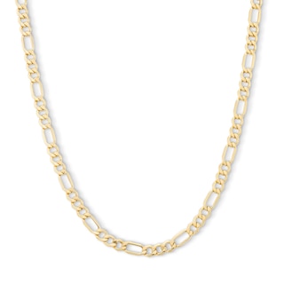 10K Hollow Gold Figaro Chain - 22"