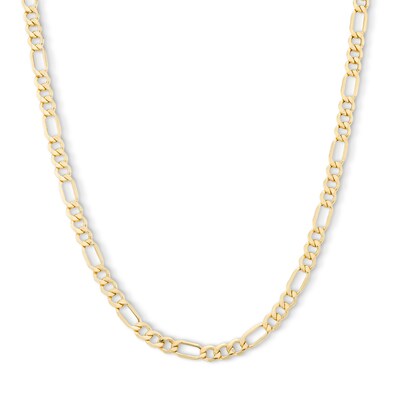 10K Hollow Gold Figaro Chain - 22"