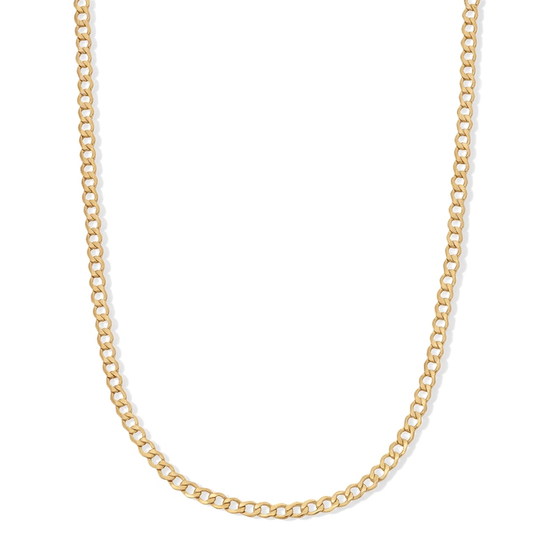 10K Hollow Gold Curb Chain - 18"