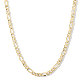 10K Hollow Gold Figaro Chain