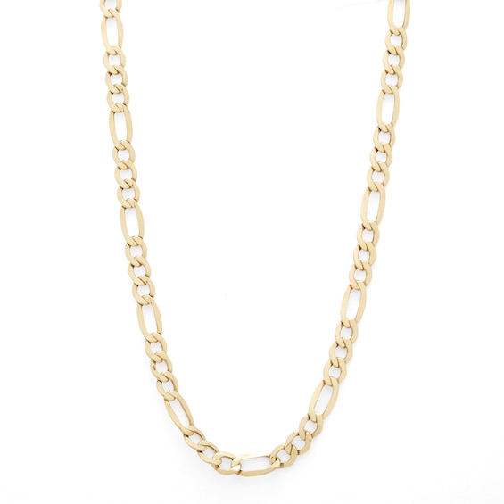 10K Hollow Gold Figaro Chain