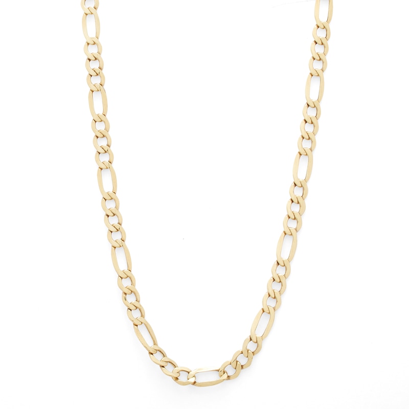 10K Hollow Gold Figaro Chain - 24"