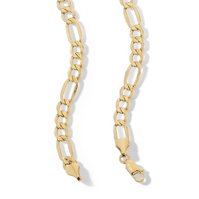 10K Hollow Gold Figaro Chain
