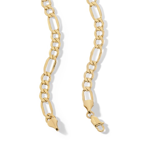 10K Hollow Gold Figaro Chain