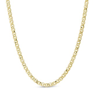 10K Gold Gauge Wheat Chain Necklace