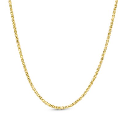10K Gold 040 Gauge Wheat Chain Necklace - 18"