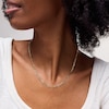 Thumbnail Image 2 of 10K Hollow Gold Beveled Figaro Chain - 18"