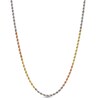016 Gauge Rope Chain Necklace in 10K Tri-Tone Gold - 18"