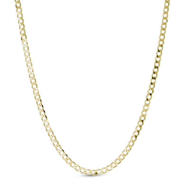 Main Image 1 of 14K Gold 060 Gauge Curb Chain Necklace - 20"