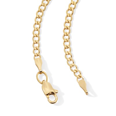 14K Solid Gold Curb Chain - 18"