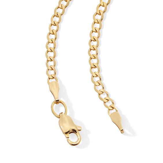 14K Solid Gold Curb Chain - 18"