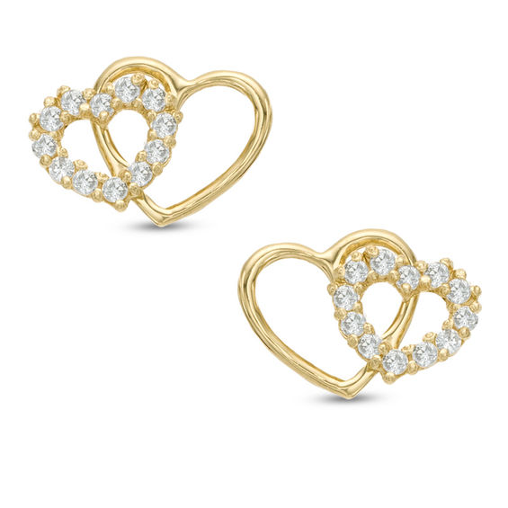 Pagoda heart earrings outlet