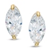Thumbnail Image 0 of Marquise-Cut Cubic Zirconia Stud Earrings in 14K Gold
