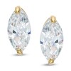 Thumbnail Image 1 of Marquise-Cut Cubic Zirconia Stud Earrings in 14K Gold