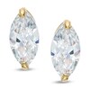 Thumbnail Image 0 of Marquise-Cut Cubic Zirconia Stud Earrings in 14K Gold