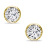 Thumbnail Image 0 of 7mm Cubic Zirconia Solitaire Stud Earrings in 14K Gold